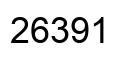 Number 26391 black image
