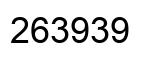 Number 263939 black image