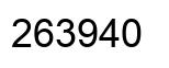 Número 263940 imagen negro