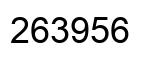 Número 263956 imagen negro