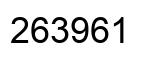 Número 263961 imagen negro