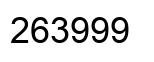 Number 263999 black image