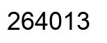 Número 264013 imagen negro