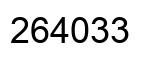 Número 264033 imagen negro