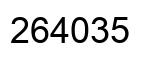 Número 264035 imagen negro