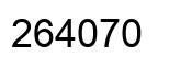 Número 264070 imagen negro