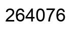 Número 264076 imagen negro