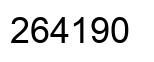 Number 264190 black image