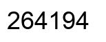 Number 264194 black image