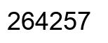 Número 264257 imagen negro