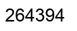 Number 264394 black image