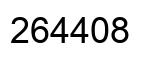 Number 264408 black image