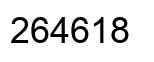 Número 264618 imagen negro