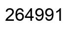 Number 264991 black image
