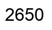 Number 2650 black image