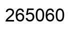 Number 265060 black image