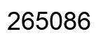 Número 265086 imagen negro