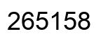 Número 265158 imagen negro