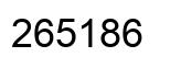 Number 265186 black image