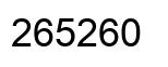 Número 265260 imagen negro