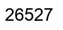 Number 26527 black image
