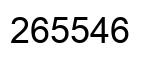 Number 265546 black image