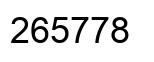 Number 265778 black image