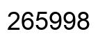 Número 265998 imagen negro