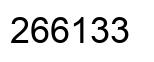 Number 266133 black image