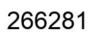 Number 266281 black image