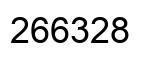 Number 266328 black image