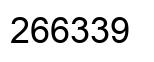 Number 266339 black image