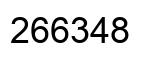 Number 266348 black image