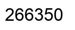 Number 266350 black image
