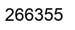 Number 266355 black image