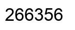 Number 266356 black image