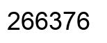 Number 266376 black image