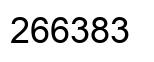 Number 266383 black image