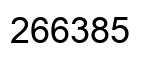 Number 266385 black image