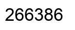 Number 266386 black image