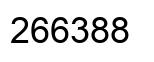 Number 266388 black image