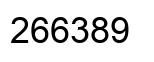 Number 266389 black image