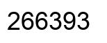 Number 266393 black image