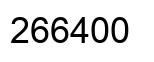 Number 266400 black image