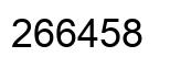 Number 266458 black image