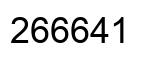 Number 266641 black image
