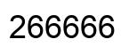 Número 266666 imagen negro