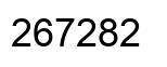 Number 267282 black image