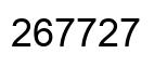 Number 267727 black image