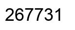 Number 267731 black image
